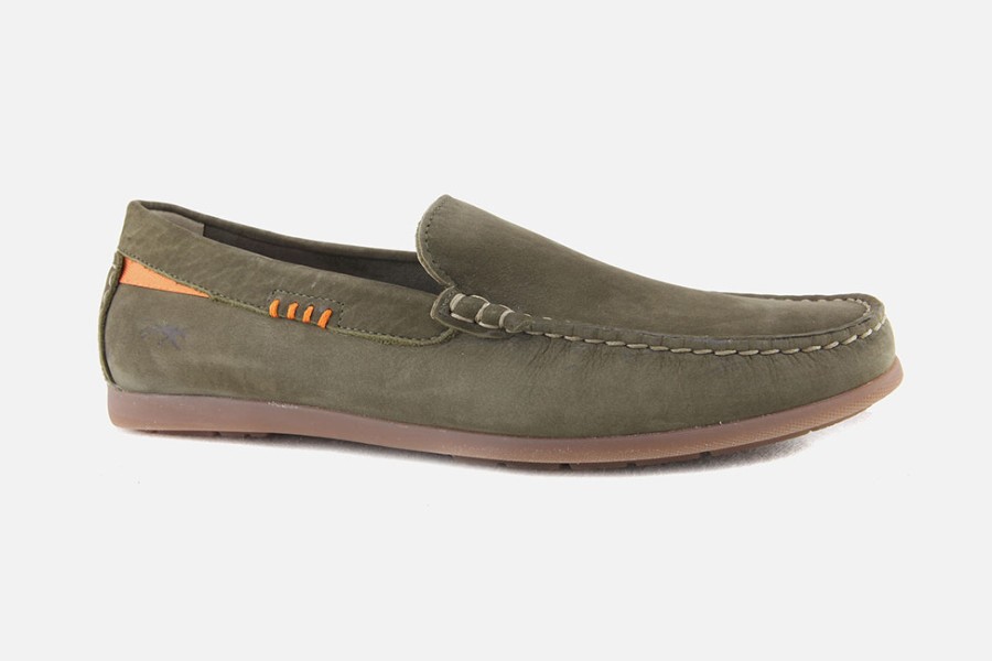 Men Fluchos | Fluchos - Ascain Kaki Loafers On Labotte