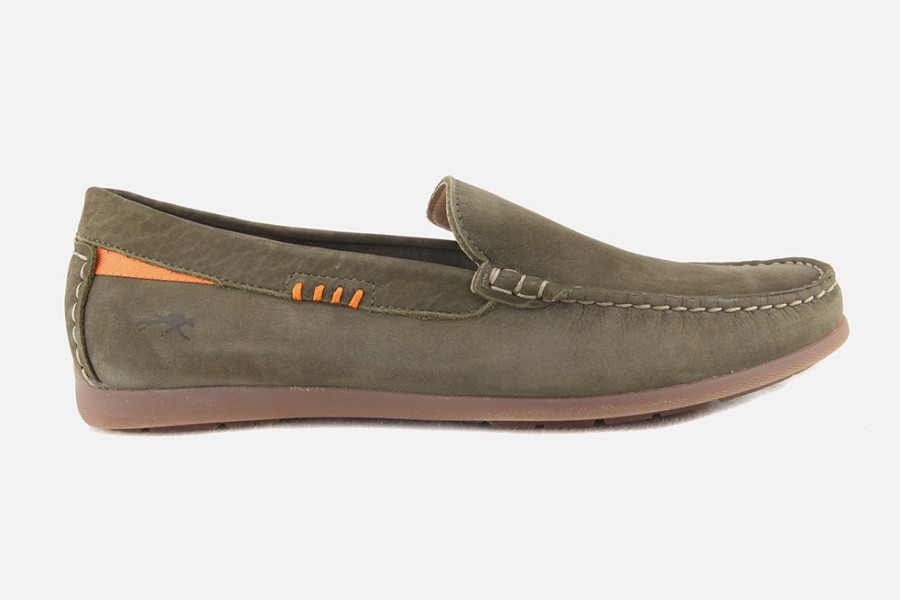 Men Fluchos | Fluchos - Ascain Kaki Loafers On Labotte