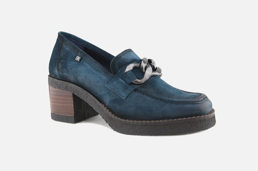 Women Dorking | Dorking - Calvi Peacock Loafers On Labotte