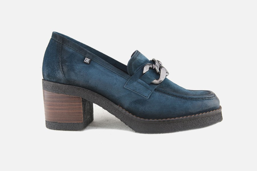 Women Dorking | Dorking - Calvi Peacock Loafers On Labotte