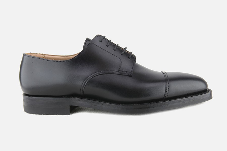 Men Crockett & Jones | Crockett & Jones - Ripon Black Derbies On Labotte