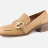 Women Elvio Zanon | Elvio Zanon - Whisky Camel Loafers On Labotte