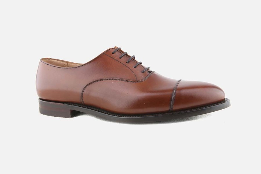 Men Crockett & Jones | Crockett & Jones - Connaught 2 Chestnut Oxfords On Labotte