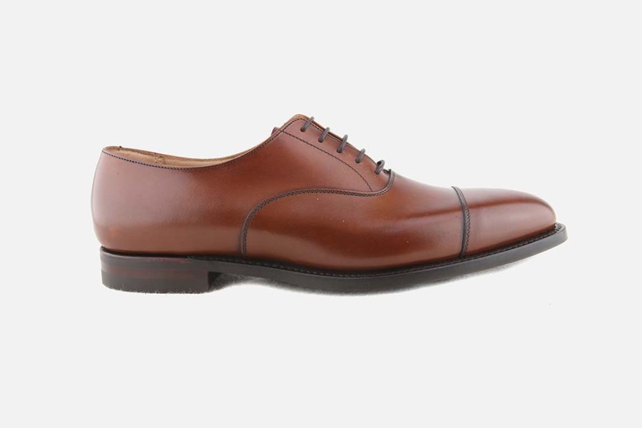 Men Crockett & Jones | Crockett & Jones - Connaught 2 Chestnut Oxfords On Labotte