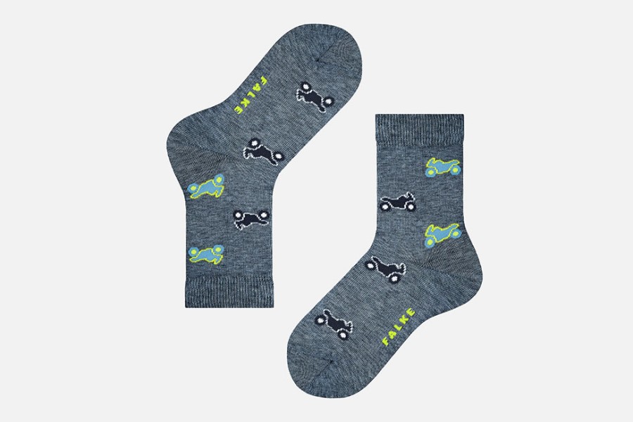 Boys Falke | Falke - Motocross Denim Socks On Labotte