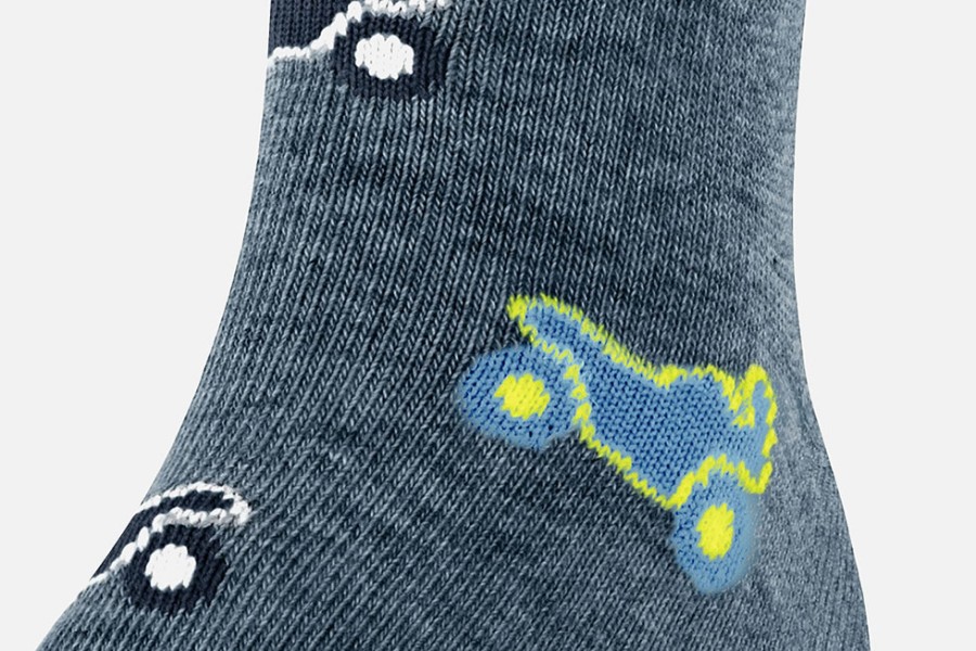 Boys Falke | Falke - Motocross Denim Socks On Labotte