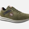 Men Mephisto | Mephisto - Garry Kaki Sneakers On Labotte