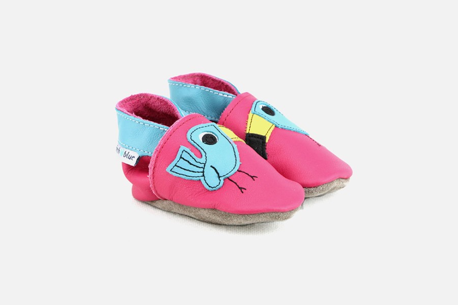 Girls Inch Blue | Inch Blue - Le Toucan Rose Layette Shoes On Labotte