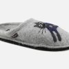 Women Haflinger | Haflinger - Chabada Grey Low Slippers On Labotte