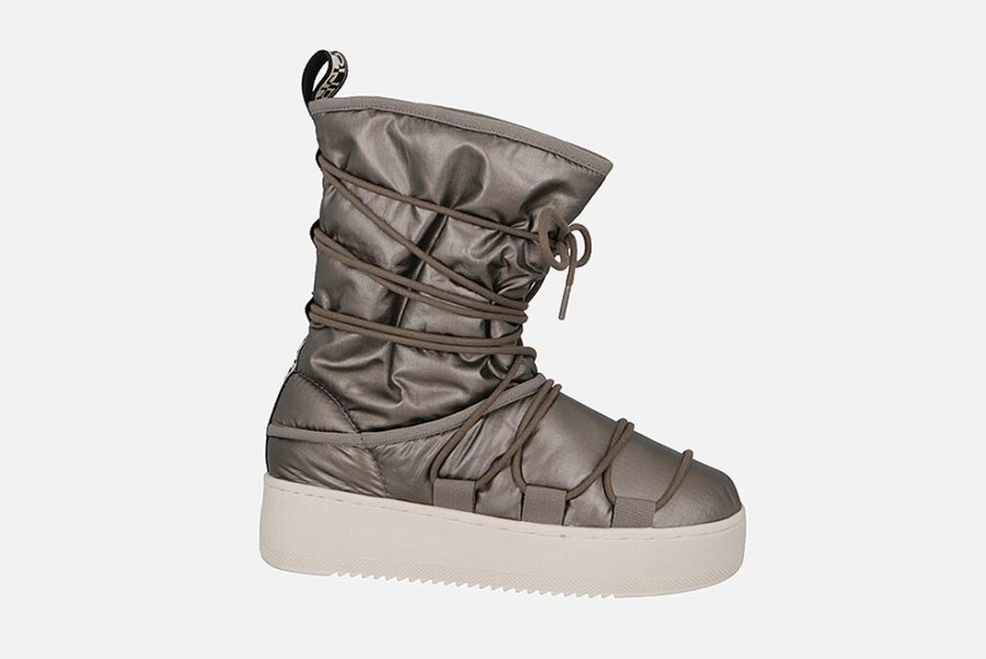 Women Napapijri | Napapijri - Napap Gck Bronze Lace-Up Boots On Labotte