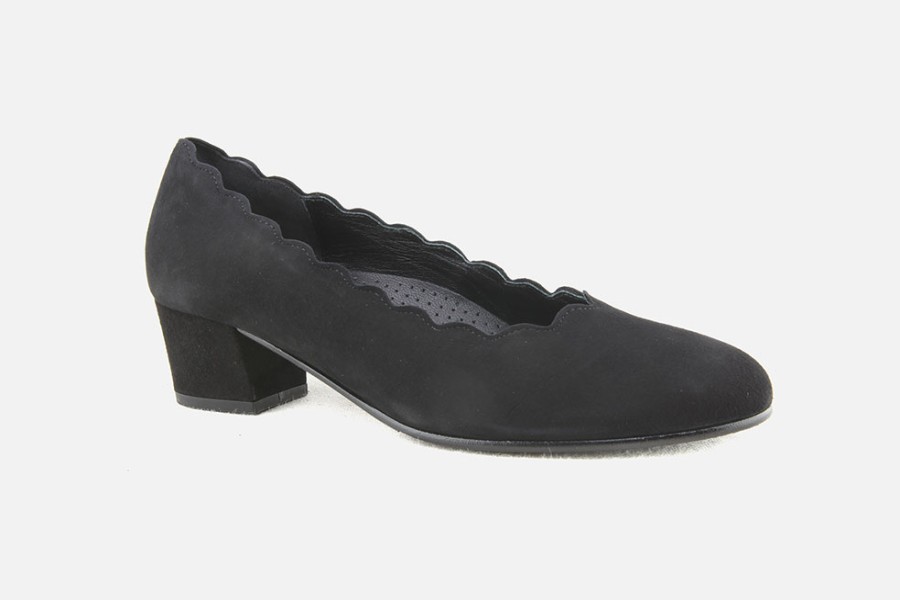 Women Gabor | Gabor - Ilang Daim Noir Pumps On Labotte