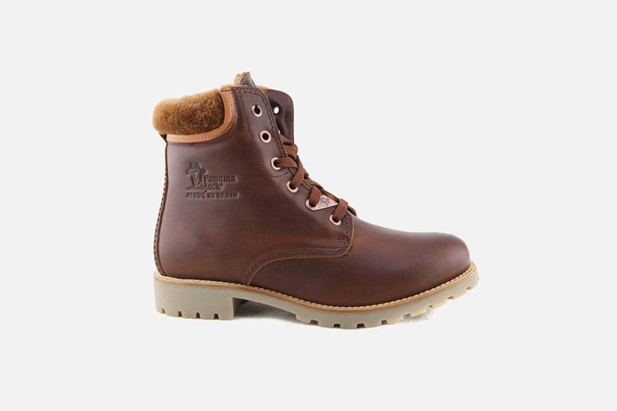 Women Panama Jack | Panama Jack - Panama03 Travel Cuero Igloo Lace-Up Boots On Labotte