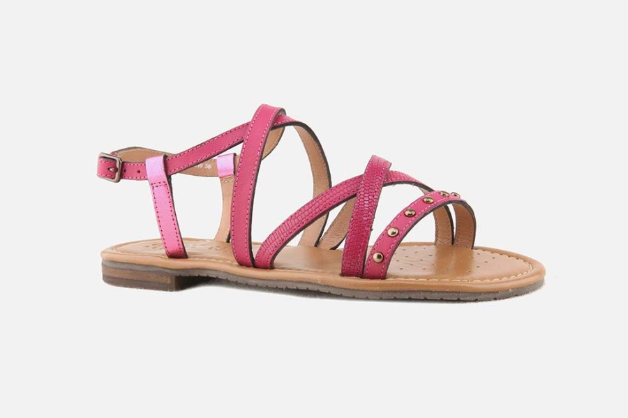 Women Geox | Geox - Sozy S Summer Fuchsia Sandals On Labotte