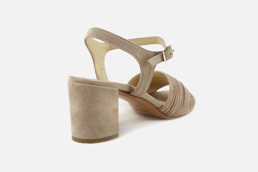Women Cervone | Cervone - Coliseum Sable Sandals On Labotte