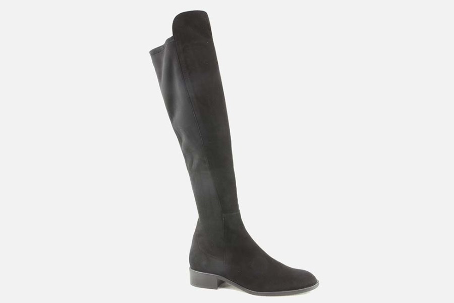 Women Cervone | Cervone - Chamois Noir Boots On Labotte