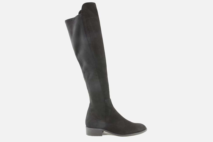 Women Cervone | Cervone - Chamois Noir Boots On Labotte