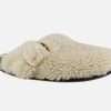 Women Birkenstock | Birkenstock - Boston Bb Teddy White Clogs On Labotte