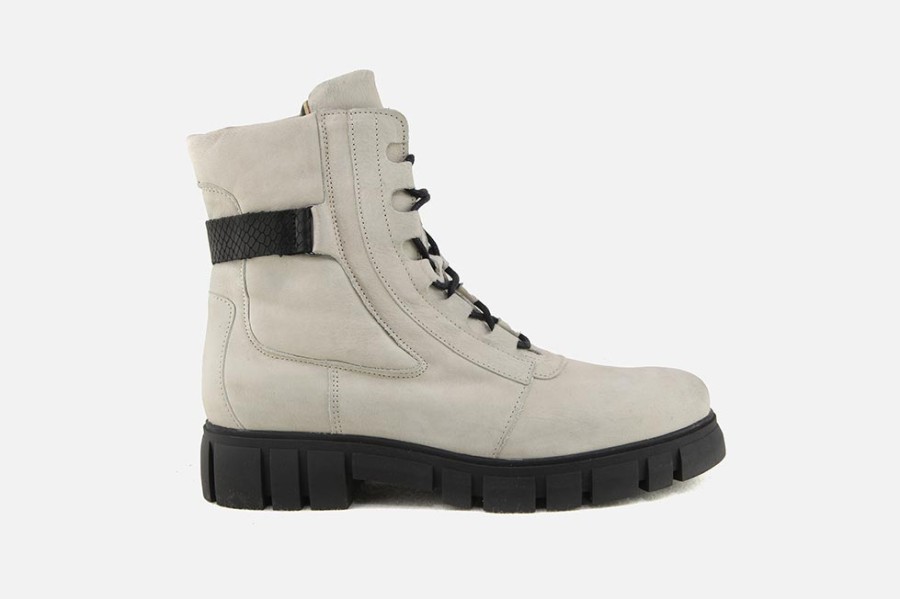 Women Felmini | Felmini - Lanneau Blanc Ankle Boots On Labotte