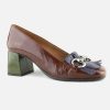 Women Pedro Miralles | Pedro Miralles - Fantasque Purple Brown Kiwi Loafers On Labotte