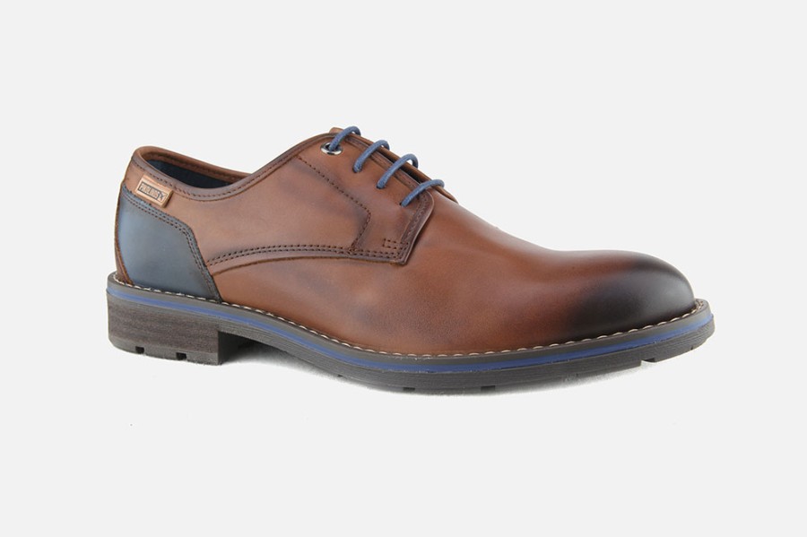 Men Pikolinos | Pikolinos - York Low Cuero Derbies On Labotte