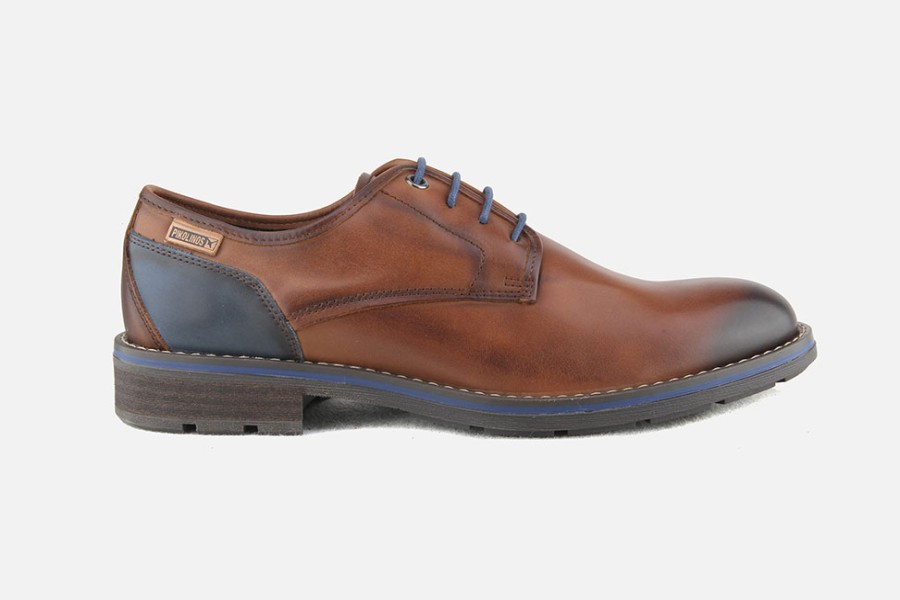 Men Pikolinos | Pikolinos - York Low Cuero Derbies On Labotte