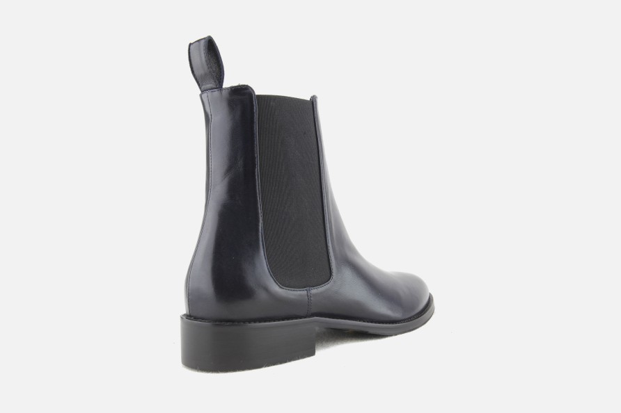 Women Lorenzo Masiero | Lorenzo Masiero - Look Deep Blue Ankle Boots On Labotte