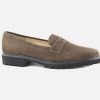 Women Brunate | Brunate - Balade Daim Noisette Loafers On Labotte