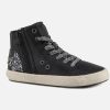 Girls Geox | Geox - Kalispera Zip Star Black Lace-Up Boots On Labotte