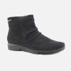 Women Mephisto | Mephisto - Rezia Noir Ankle Boots On Labotte
