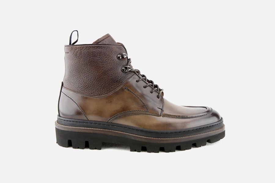 Men Fabi | Fabi - Field Brown Lace-Up Boots On Labotte