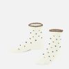 Girls Falke | Falke - Petits Pois Craie Multi Ankle High On Labotte