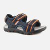 Boys Geox | Geox - Strada Boy Blue Orange Sandals On Labotte