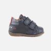 Boys Romagnoli | Romagnoli - Mimile Bleu Velcro Shoes On Labotte