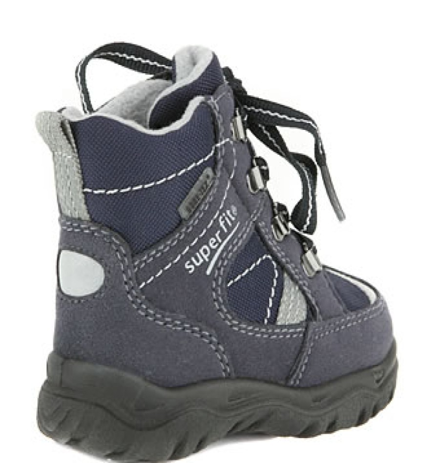 Girls Superfit | Superfit - Wald Navy Lace-Up Boots On Labotte