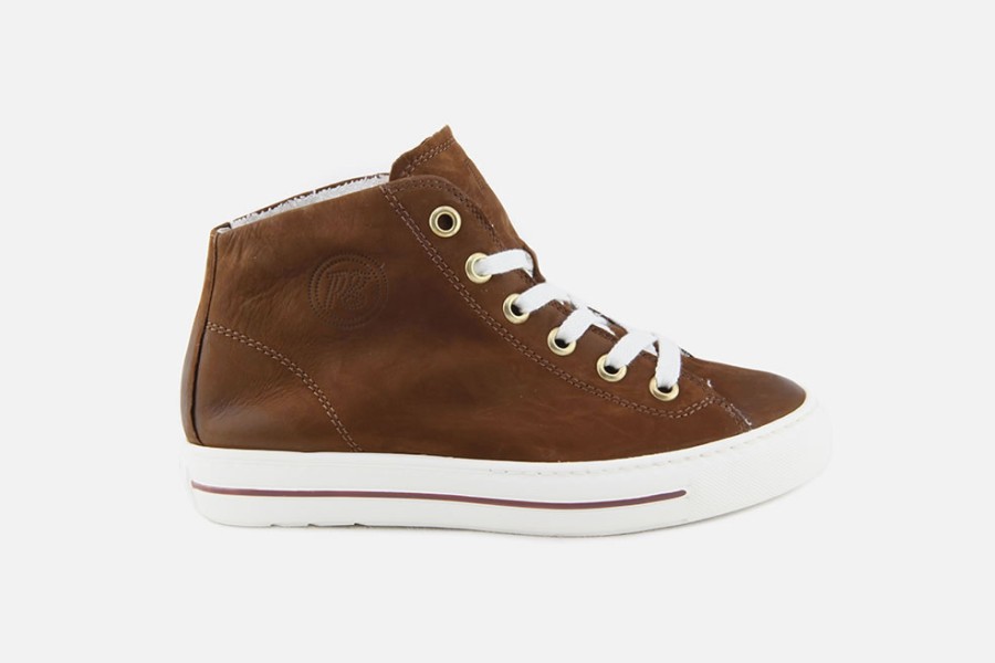 Women Paul Green | Paul Green - Playroom Noisette Lace-Up Boots On Labotte