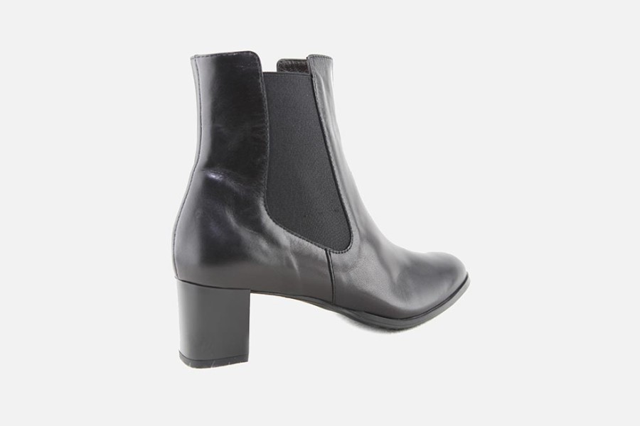 Women Brunate | Brunate - Basilic Lisse Noir Ankle Boots On Labotte