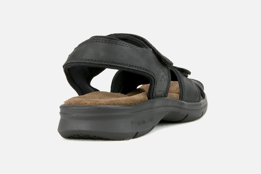 Men Panama Jack | Panama Jack - Sanderson Black Sandals On Labotte
