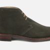 Men Crockett & Jones | Crockett & Jones - Chiltern Earth Green Lace-Up Boots On Labotte