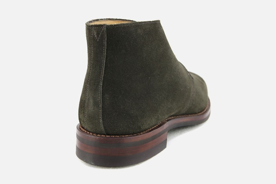 Men Crockett & Jones | Crockett & Jones - Chiltern Earth Green Lace-Up Boots On Labotte