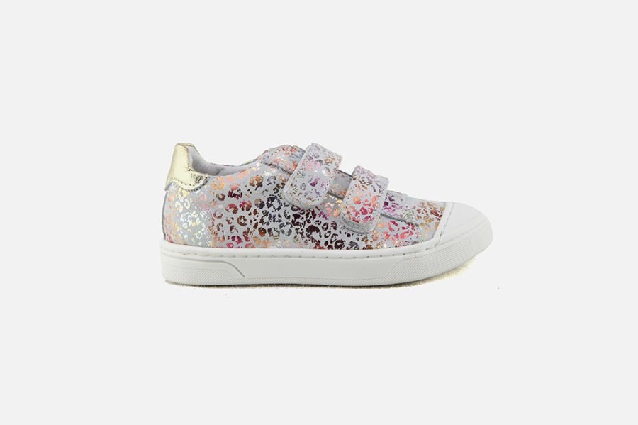 Girls Bellamy | Bellamy - Lorette Scratch Mosaica Velcro Shoes On Labotte