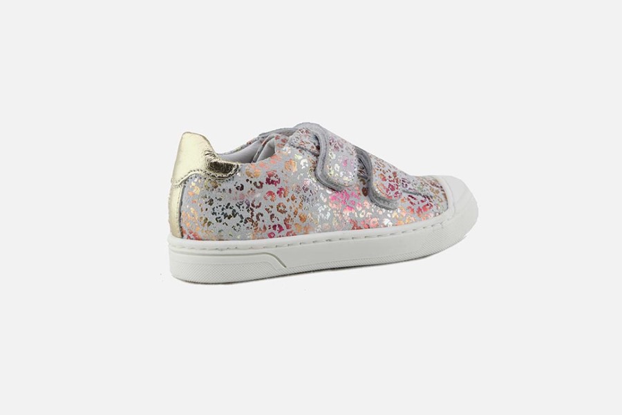 Girls Bellamy | Bellamy - Lorette Scratch Mosaica Velcro Shoes On Labotte