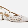Women Pedro Miralles | Pedro Miralles - Falbala Blanc Pumps On Labotte