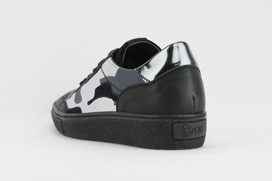 Women DLSport | Dlsport - Dalmate Noir Gris Sneakers On Labotte
