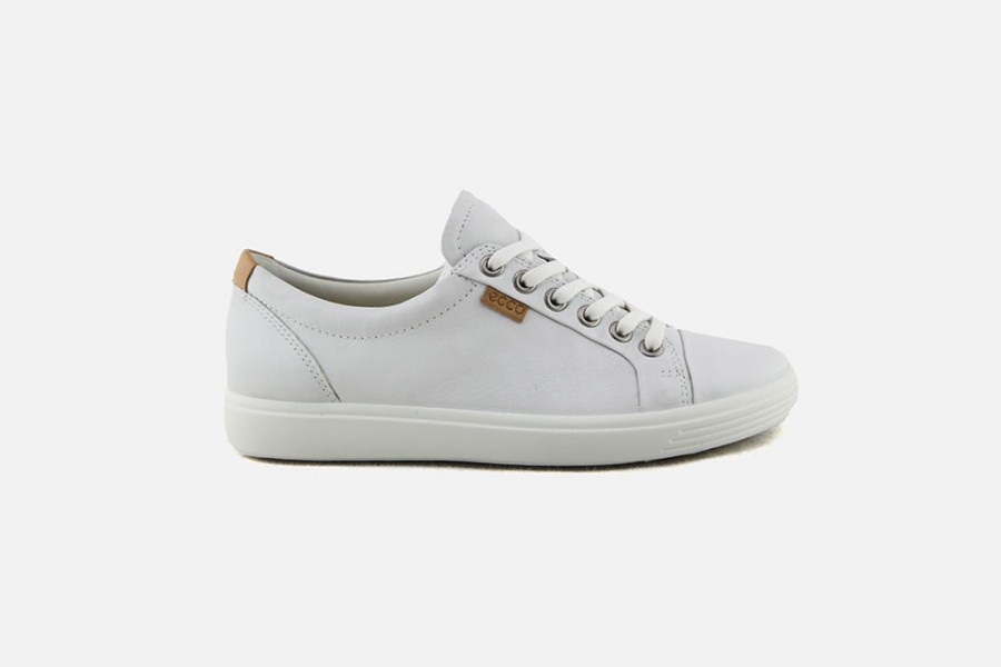 Women Ecco | Ecco - Soft 7 Blanc Sneakers On Labotte