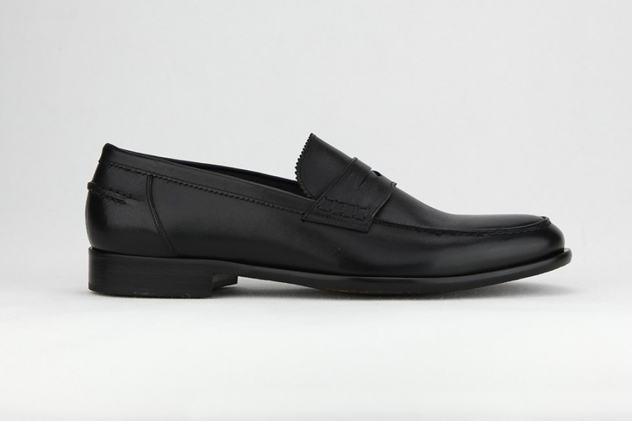 Men Morelli | Morelli - Maurizio Noir Loafers On Labotte