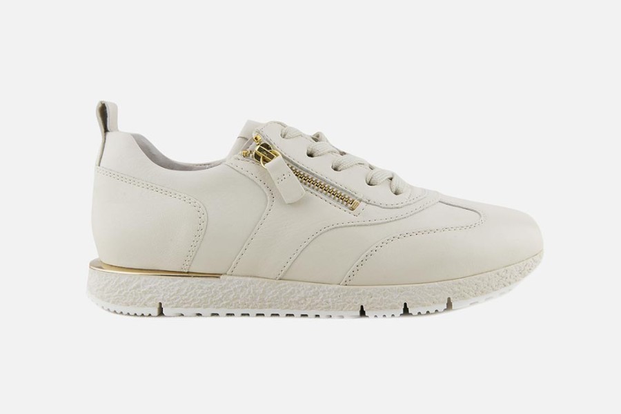 Women Gabor | Gabor - Nouvion Craie Sneakers On Labotte