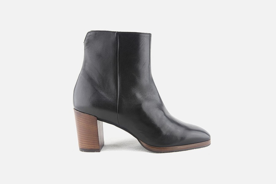 Women Le Gazzelle | Le Gazzelle - Lombardia Noir Ankle Boots On Labotte