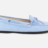 Women Tod's | Tod'S - Mocassino City Sky Blue Loafers On Labotte
