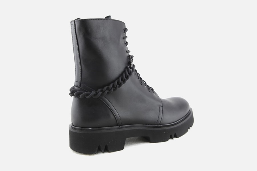 Women MYM | Mym - Idony Black Lace-Up Boots On Labotte