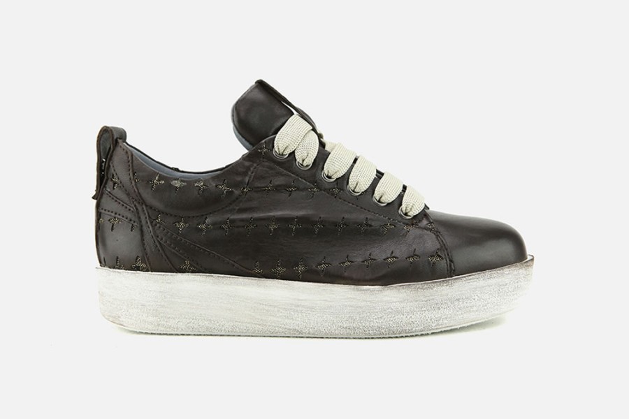 Women Andiafora | Andiafora - Aris Choco Punch Sneakers On Labotte